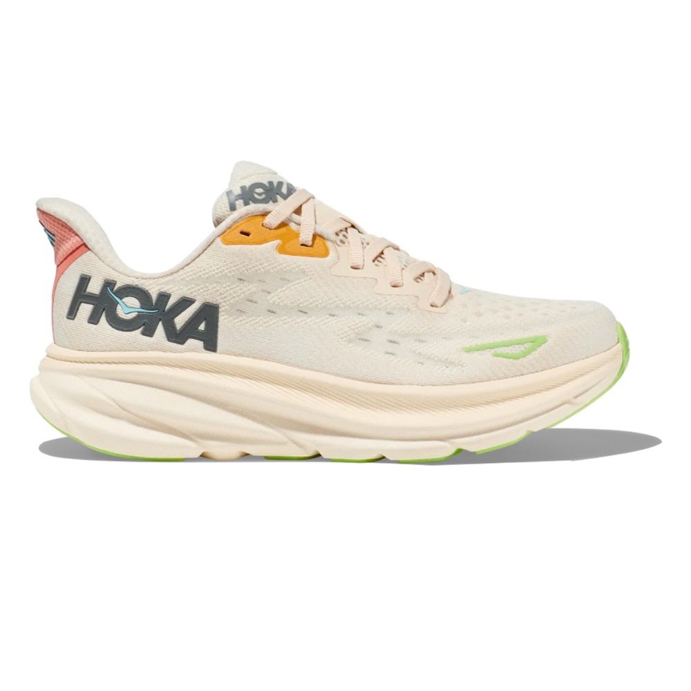 Hoka Women's Cream and Coral Athletic Shoes